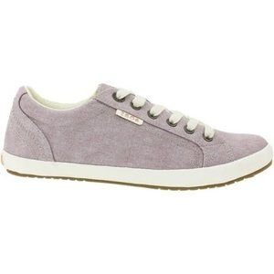 Taos Women's Star Canvas, lace-up Sneaker, light purple, lavender, Size 7.5